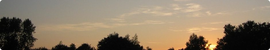 Sommer solnedgang over Falster