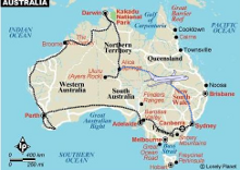 Map of Australia