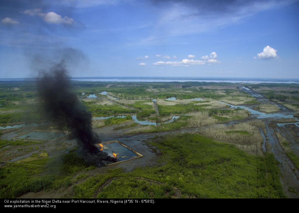 Oil exploitation Niger Delta Nigeria.